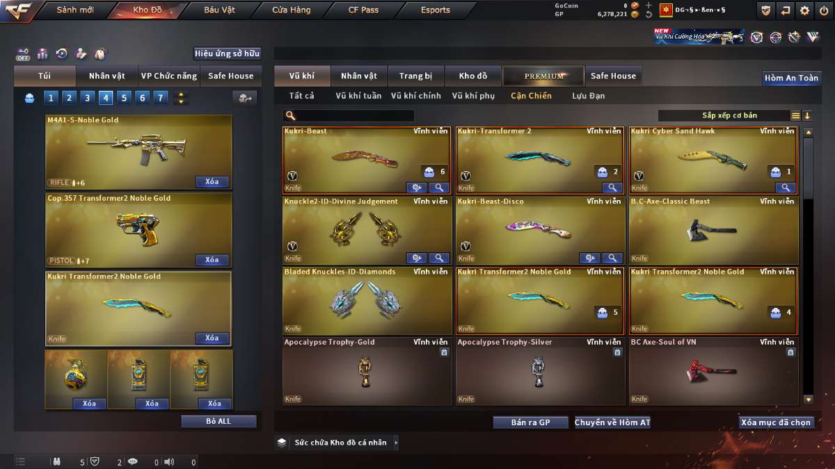shop acc cf uy tin gia re